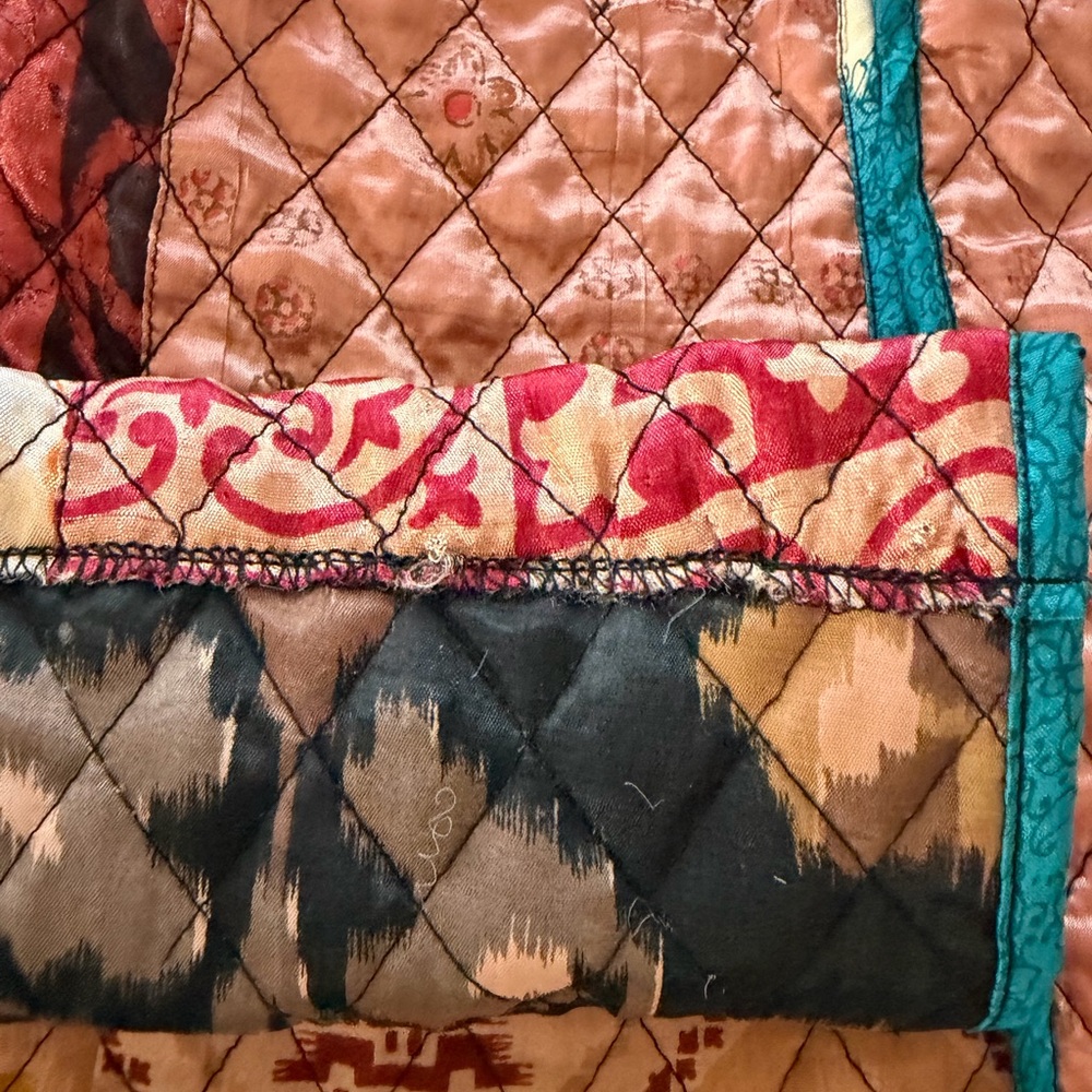 Sacred Threads Patchwork Quilted Longline Militar… - image 16